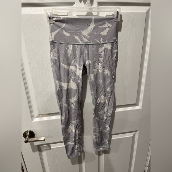 lululemon athletica Pants - lululemon athletica Gray and White Leggings